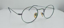 Vintage Kenmark Barely Wired Green Violet Round Korea Sunglasses FRAMES ONLY