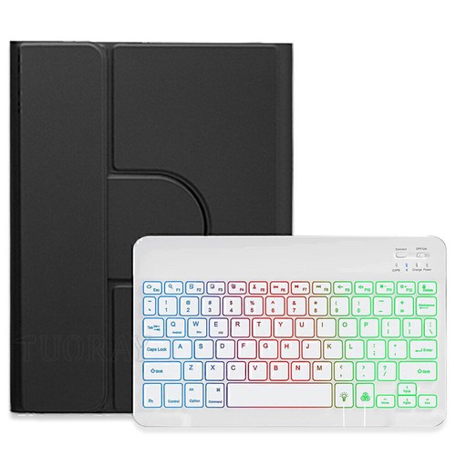 Rotating Backlit Keyboard Case Mouse For iPad 7/8/9/10/11th Gen Air 4 5 6 Pro 11 - Picture 43 of 52