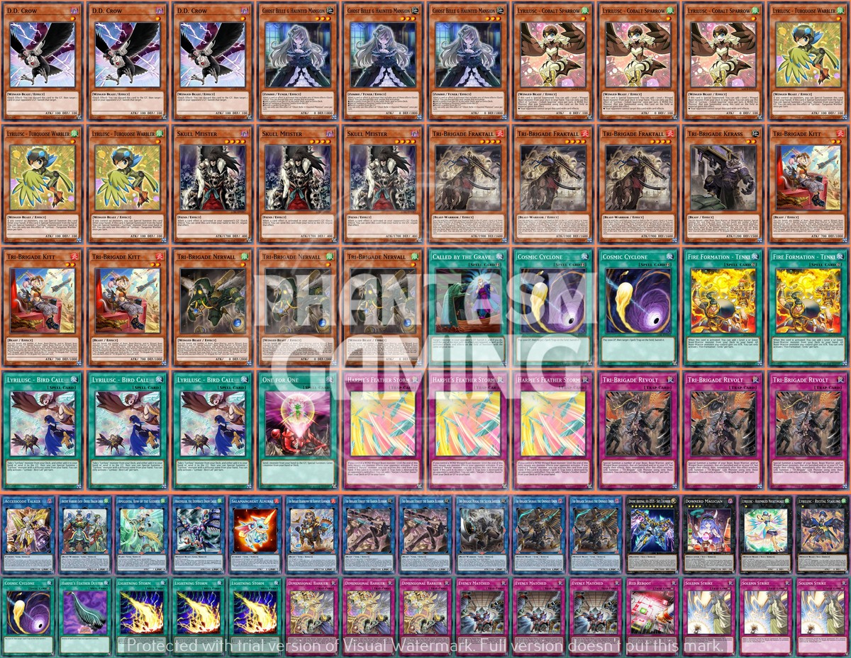 Tri-Brigade Lyrilusc Deck Lightning Storm Salamangreat Almiraj Yugioh Tri-Brigade Lyrilusc Deck Lightning Storm Salamangreat Almiraj Yugioh