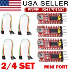 2/4X FT232 FT232RL FTDI USB 3.3V 5.5V to TTL Serial Adapter Module Mini USB HOT