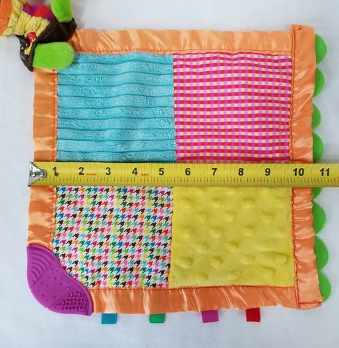 Infantino Giraffa Baby Lovey Coperta di Sicurezza Succhietto Denteether Sonaglio Nastro Giocattolo - Foto 10 di 11