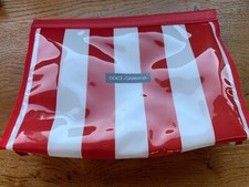 pochette DOLCE & GABBANA in plastica a strisce bianche e rosse