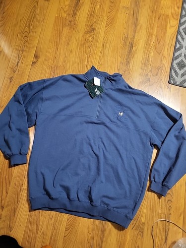 BIG DOGS XL QUARTER ZIP BLUE PULLOVER NWT MSRP $45+ 100% COTTON - Picture 6 of 14