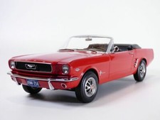 FORD MUSTANG cabriolet 1966 rouge  1/18