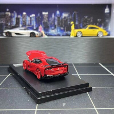 CR SH 1:64 Red Novitec 812 F12 TDF N-Largo Sports Model Diecast