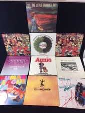 VINTAGE ASSORTED LOT OF 10 - 7" 45RPM RECORD PICTURE SLEEVES ONLY 1980'S-1950'S