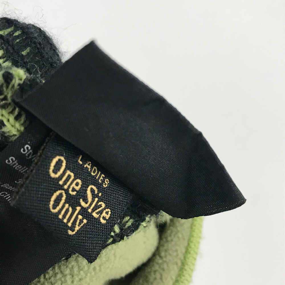 Obermeyer light green black pattern Winter Hat Be… - image 5