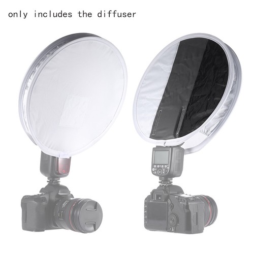 Multifunctional 12in/31cm Portable Round On- Flash Speedlite U3T6 - Picture 3 of 7