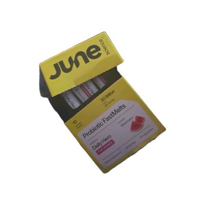 June Science Daily Hero Probiotic FastMelts for Women   Watermelon, 30...