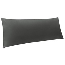 Body Pillow Cover Microfiber 20x54 Soft Wrinkle Free Envelope Closure Dark Grey