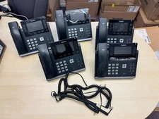 Yealink Ultra-Elegant Gigabit IP Phone Lot of 5 SIP-T46G Black
