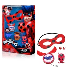 Miraculous Girls Female Ladybug Dress Up Set with Yoyo Color Change Akuma Tikk