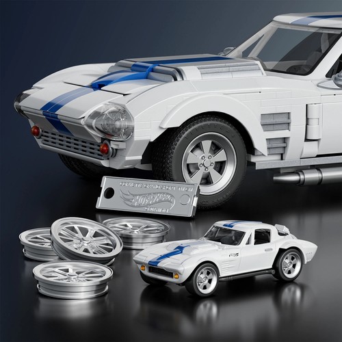 Hot Wheels Mattel Brick Shop Corvette Grand Sport New Sealed - Picture 6 of 6