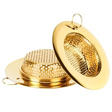 2 Pack Kitchen Sink Strainers with Pull Ring, Large Wide Rim of 4.33 Inches D...