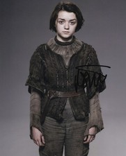 MAISIE WILLIAMS signed Autogramm 20x25cm GAME OF THRONES in Person autograph COA