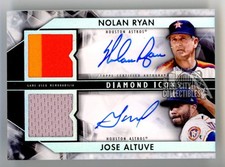 Nolan Ryan/Jose Altuve 2019 Topps Diamond Icons Auto Jersey Card #DPDA-RA 1/10