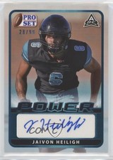 2021 Leaf Pro Set Power Platinum Spectrum Foil 28/99 Jaivon Heiligh Auto 7m3