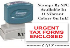 Urgent Tax Forms Enclosed Stamps - 11 Colors for Your Office Needs 