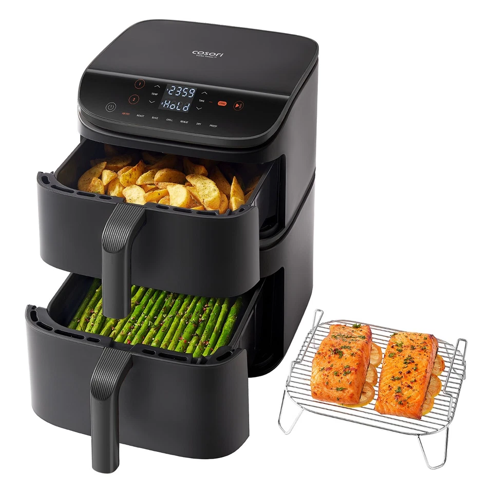 Aussteller Cosori Turbo Tower CAF-DC121-ADER Heißluftfritteuse 10.8 L schwarz - Bild 2 von 4
