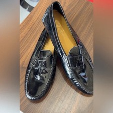 Cole Haan black patent leather penny loafers sz7