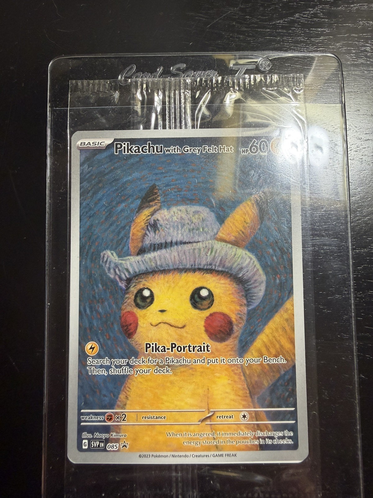 Pikachu with Grey Felt Hat 085 SVP EN Van Gogh Museum Promo Pokemon Card Raw