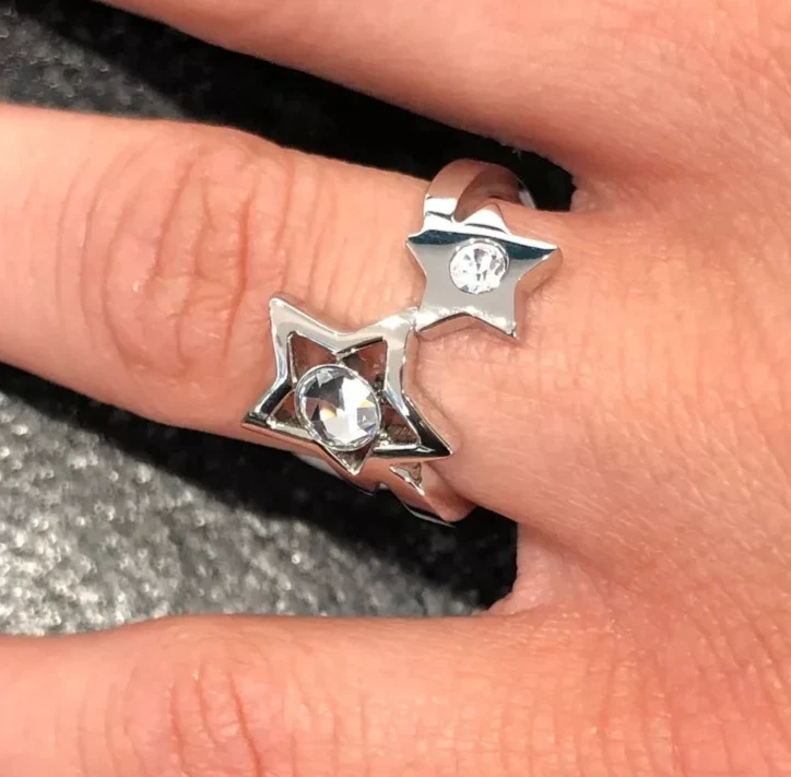 MORELLATO ANELLO DONNA MISURA 18 COLLEZIONE COSMO FASCIA STELLE CON CRISTALLI - Immagine 2 di 3