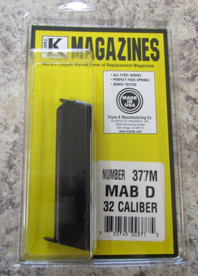 MAB Model D .32 ACP Triple K 377m  8 Round Magazine