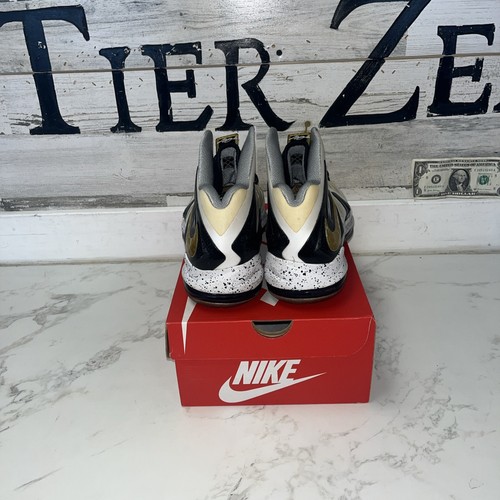 Size 9.5 - Nike LeBron 10 P.S. Elite+ White Gold Black - Picture 4 of 5