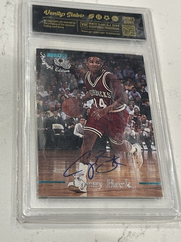 1995 Classic Rookies - Autographs Corey Beck Numbered to 9364 /10000 (AU, RC)