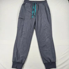 Figs High Waisted Zamora Jogger 2.0 Scrub Pants in Gray Women's Size Medium
