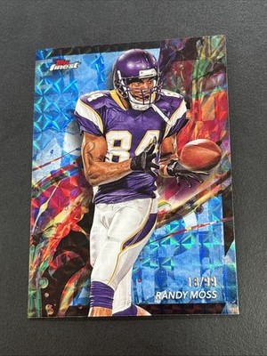 Randy Moss Blue Mosaic /99 - 2024 Topps Finest Football #50