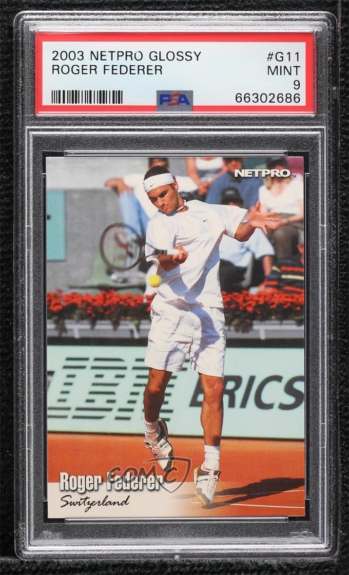 2003 NetPro Glossy /5000 Roger Federer #G-11 PSA 9 MINT 0jk3