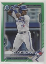 2021 Bowman Draft Chrome Green Refractor 69/99 Miguel Hiraldo #BDC-98 s3g