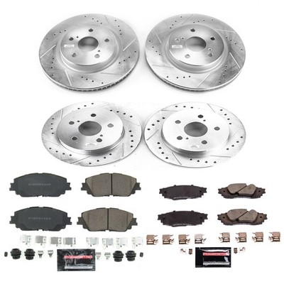 Power Stop for 2019 Lexus ES350 Front & Rear Z23 Evolution Sport Brake Kit