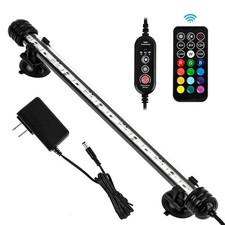 KT6011 11 Inch Timer Color Changing LED Submersible Aquarium Fish Tank Light
