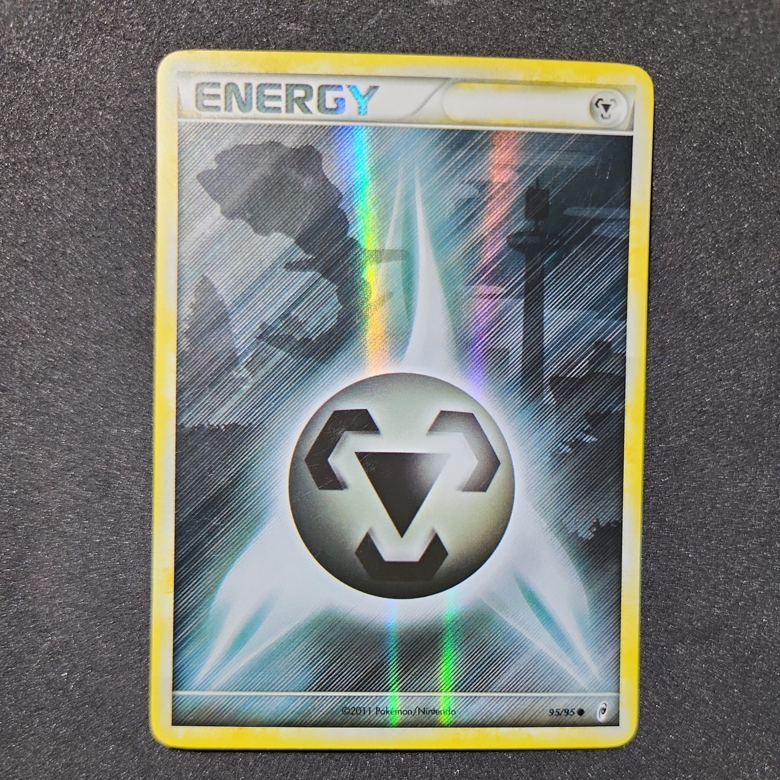 Pokemon Card Metal Energy 95/95 Reverse Holo Steelix Call Of Legends Light Play