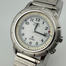 Vintage Timex Indiglo Quartz Watch Men Analog Alarm Rotating Bezel New Battery