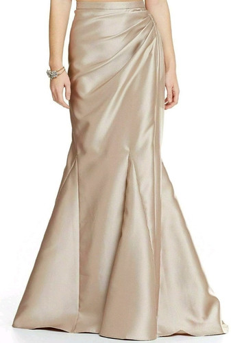 BELLE BADGLEY MISCHKA Mercedes Rock Trompete Meerjungfrau Beige Taupe Gr. 4 Neu - Bild 3 von 10