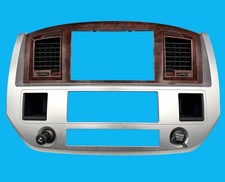 06 07 08 Dodge Ram 1500 2500 3500 Woodgrain Radio Dash Bezel Trim Vents Oem