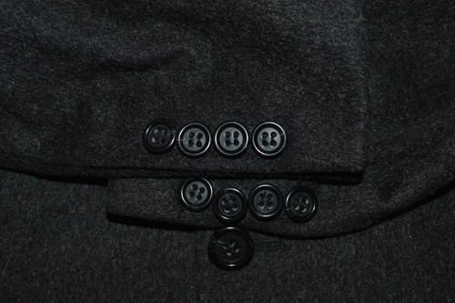 42R 42 Regular R PAVONE dunkelgrau 100% Kaschmir Anzug Jacke Blazer Sport Mantel - Bild 8 von 13