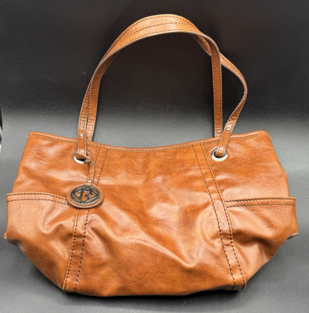 Relic Brown Faux Leather Handbag Shoulder Purse Bucket Bag