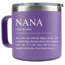 LEIOH Nana 14oz Purple Stainless Steel Tumbler - Gifts for Grandma, Mother's Day