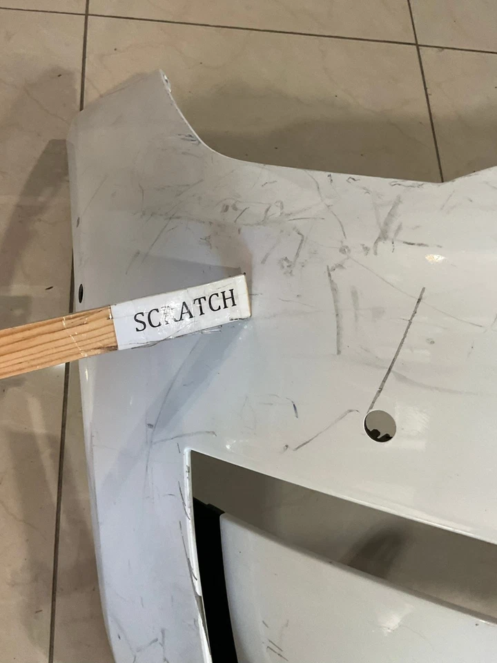 Cubierta de parachoques delantero blanca Tesla Model X 2016-2021 CAPA Foto 2 de 4