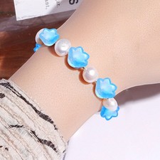 60Pcs Reusable Flower Bead End Caps Glass Colored for DIY Necklace Bracelet
