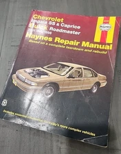 Haynes Chevrolet Impala SS Caprice  Buick Roadmaster Repair Manu 1991-1996 24046