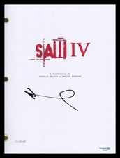 Donnie Wahlberg "Saw IV" AUTOGRAPH Signed 'Eric Matthews' Script Screenplay ACOA
