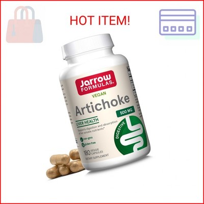 Jarrow Formulas Artichoke 500 mg - Standardized Artichoke Extract - 180 Servings