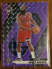 2024-25 Panini Mosaic - James Harden #42 Fluorescent Purple Mosaic Prizm /249