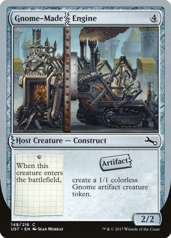 2017 Magic: The Gathering: Unstable - Gnome Made Engine (#148, C, Near Mint)