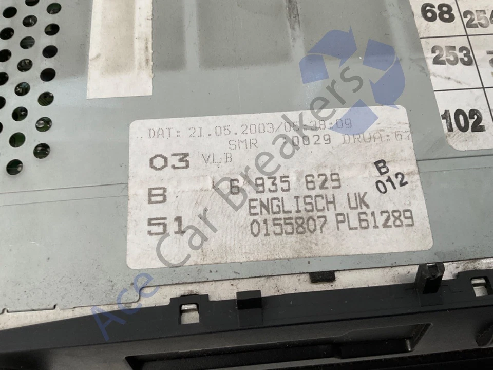 BMW 3 Series Coupe E46 Facelift Radio Cassette Player 6935629 - Image 3 of 4